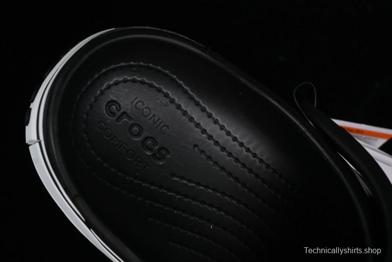 Crocs Crocband Platform Rainbow Comfortable Thick-Soled Clogs - B.D4