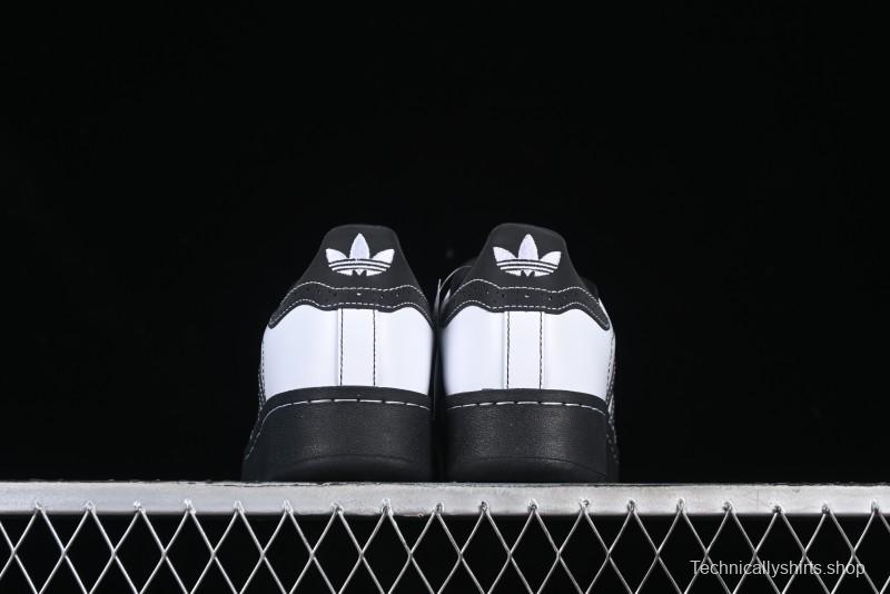 Adidas Originals Superstar XLG Casual Sneakers with Shell Toe and Thick Sole - IE8409