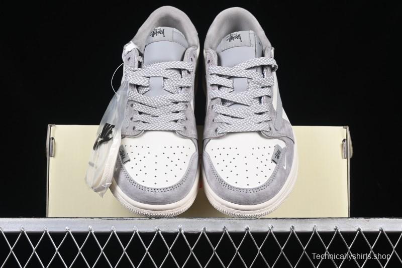 Nike Travis Scott x Fragment Design x Air Jordan 1 Low OG SP AJ1 Retro Sneakers - SJ2068-132