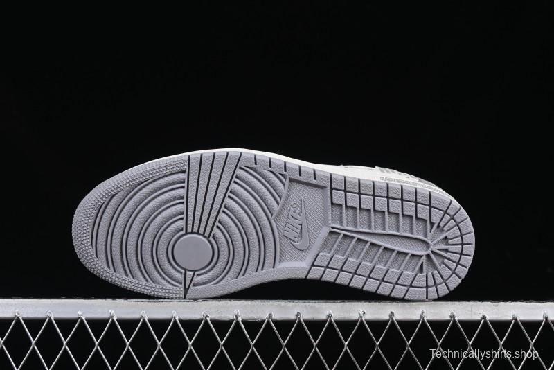 Nike Travis Scott x Fragment Design x Air Jordan 1 Low OG SP AJ1 Retro Casual Sneakers - DM7866-048