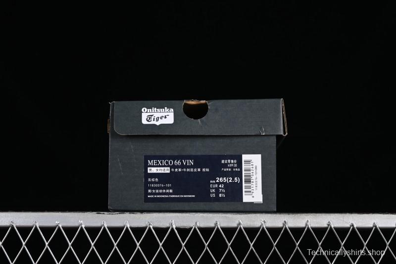 Onitsuka Tiger Mexico 66 Low-Top Leather Casual Running Shoes - 1183C076-101