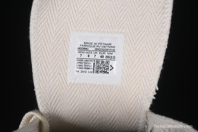 A Ma Maniere x Nike x Converse Chuck 70 High Top Sneakers with Leather and Velvet Swoosh Logo - A13388C