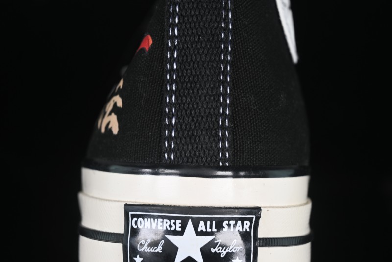 Converse Chuck 1970s High-Top Casual Canvas Sneakers with Classic Graffiti Limited Edition Three-Star Logo - 162050C