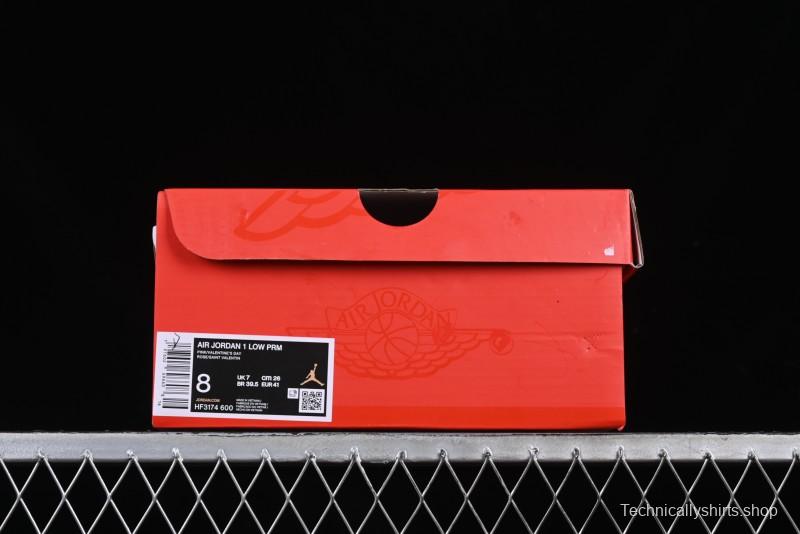 Nike Air Jordan 1 Low AJ1 Valentine's Day Jelly Pink Low-Top Lifestyle Basketball Shoes - HF3174-600