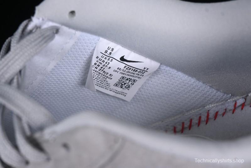 Nike Air Force 1 '07 Low Chrome Hearts Collaboration Silver Grey Low-Top Casual Sneakers - FZ0188-032