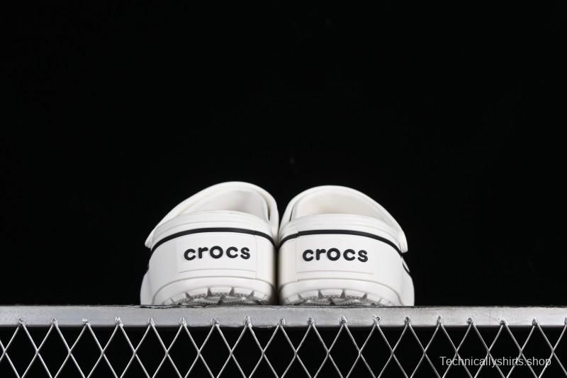 Crocs Crocband Platform Rainbow Comfortable Thick-Soled Clogs - B.D4