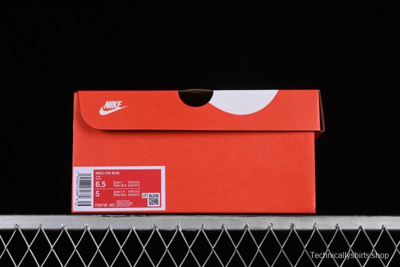 Nike Runtekk V2K Retro Low-Top Running Shoes with Cushlon Midsole and Anti-Slip Design - FD0736-001