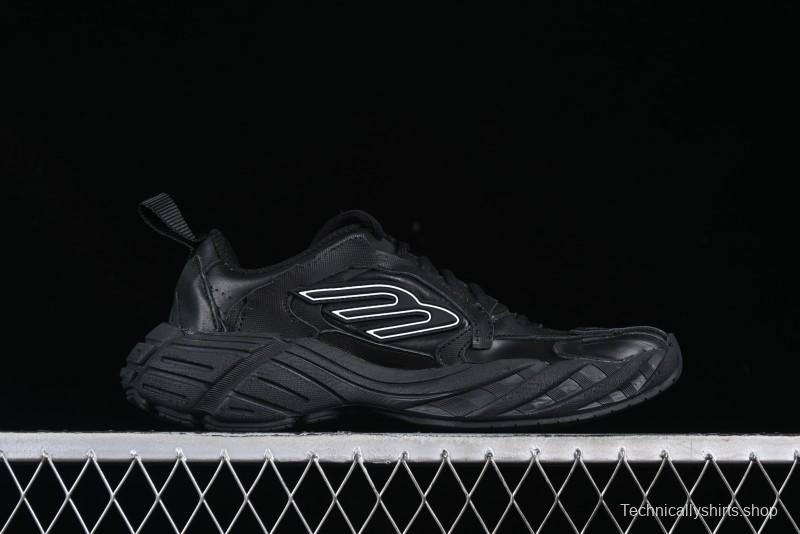 Balenciaga Monday Leather Round Toe Lace-Up Low-Top Casual Shoes - WDTSC1000