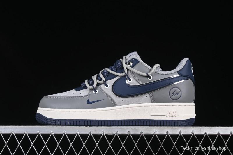Nike Air Force 1 '07 Low Lightning Collaboration Cement Grey Drawstring Casual Sneakers - SJ1198-111