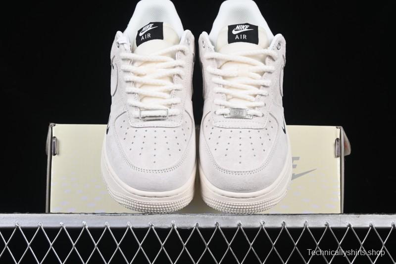Nike Air Force 1 '07 Low Supreme Champion Collaboration Off-White Mini Swoosh Casual Sneakers - SJ6698-020