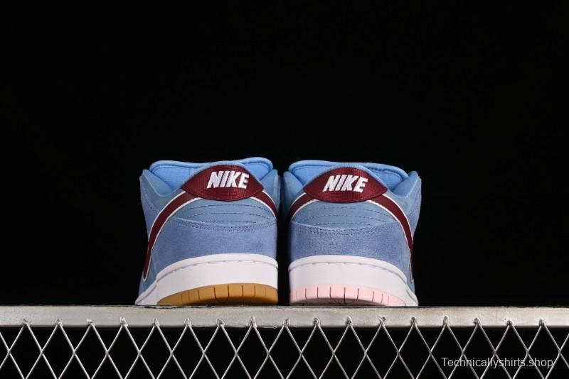 Nike SB Dunk Low "Phillies" Suede Casual Skate Shoes - DQ4040-400