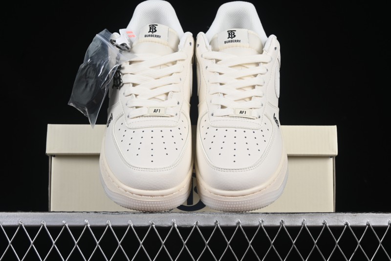 Nike Air Force 1 '07 Low Burberry Collaboration Off-White Crystal Low-Top Casual Sneakers - BB8588-226