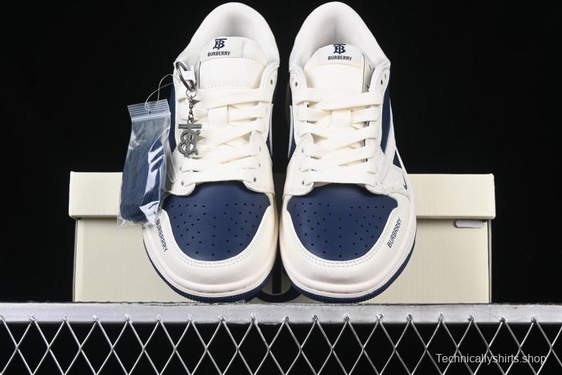 Nike Travis Scott x Fragment Design x Air Jordan 1 Low OG SP AJ1 Burberry Collaboration - BB6588-312