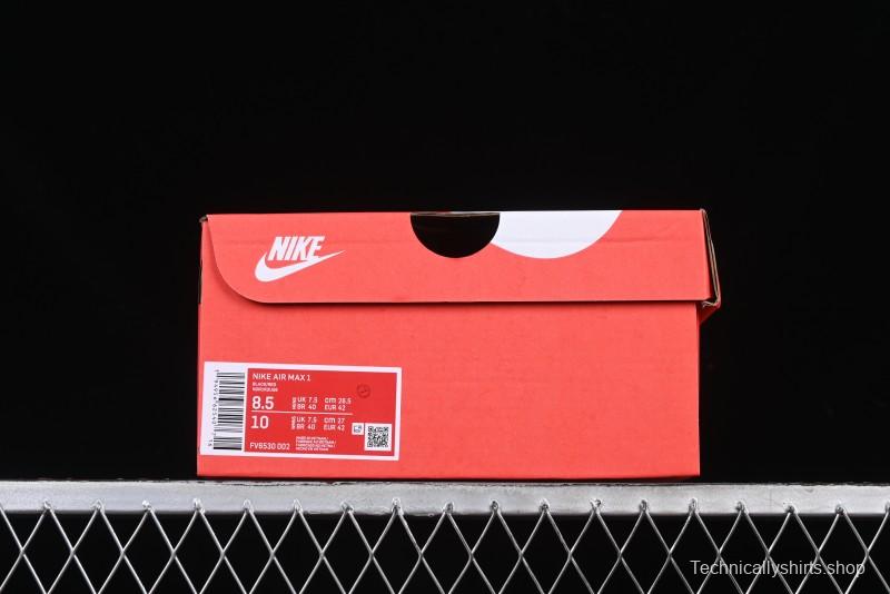 Nike Air Max 1 Retro Running Shoes with Half-Sole Air Cushion - FV6530-002