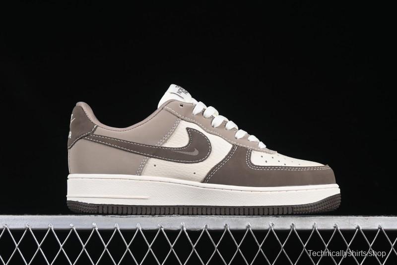 Nike Air Force 1 '07 Low The North Face Collaboration Light Brown Ghost Face Casual Sneakers - KK1988-065