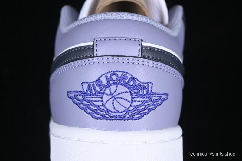 Nike Air Jordan 1 Low AJ1 Haze Purple Casual Sneakers - 553558-145