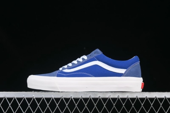 Vans Premium Old Skool 36 Retro Skate Shoes with Full-Grain Leather and Cushioned Insole - VN000CQDDWR