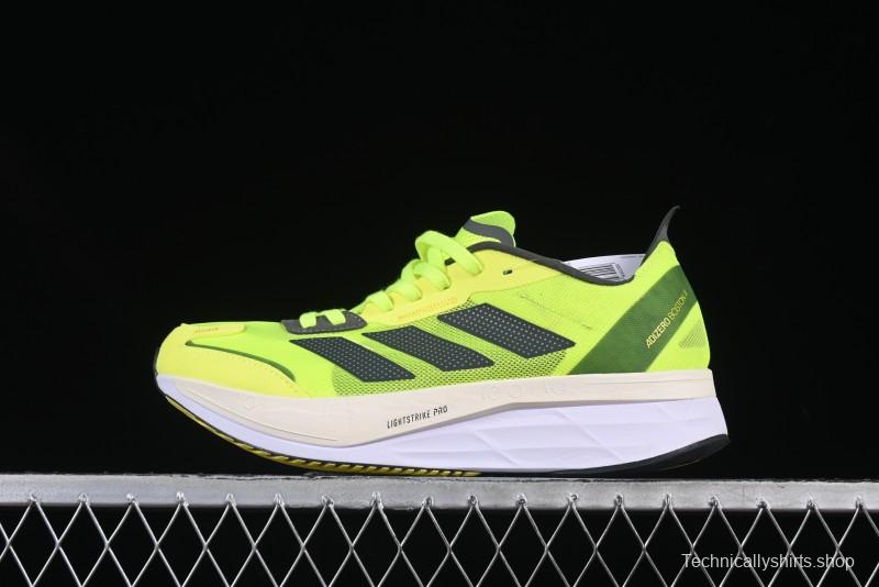 Adidas Adizero Lightstrike Pro Running Shoes - Neon Yellow/Black