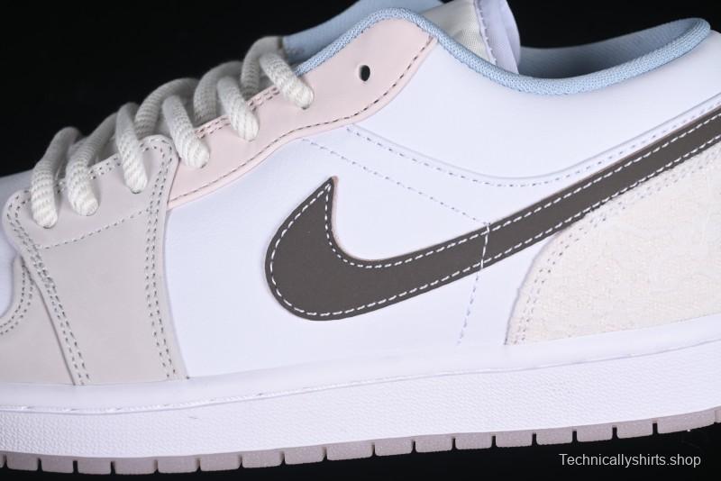 Nike Air Jordan 1 Low AJ1 Carved Pink Low-Top Casual Sneakers - IB8859-101