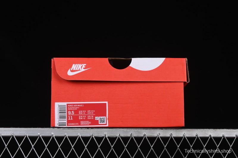 Nike Air Max 1 Retro Running Shoes with Half-Sole Air Cushion - 315352-271