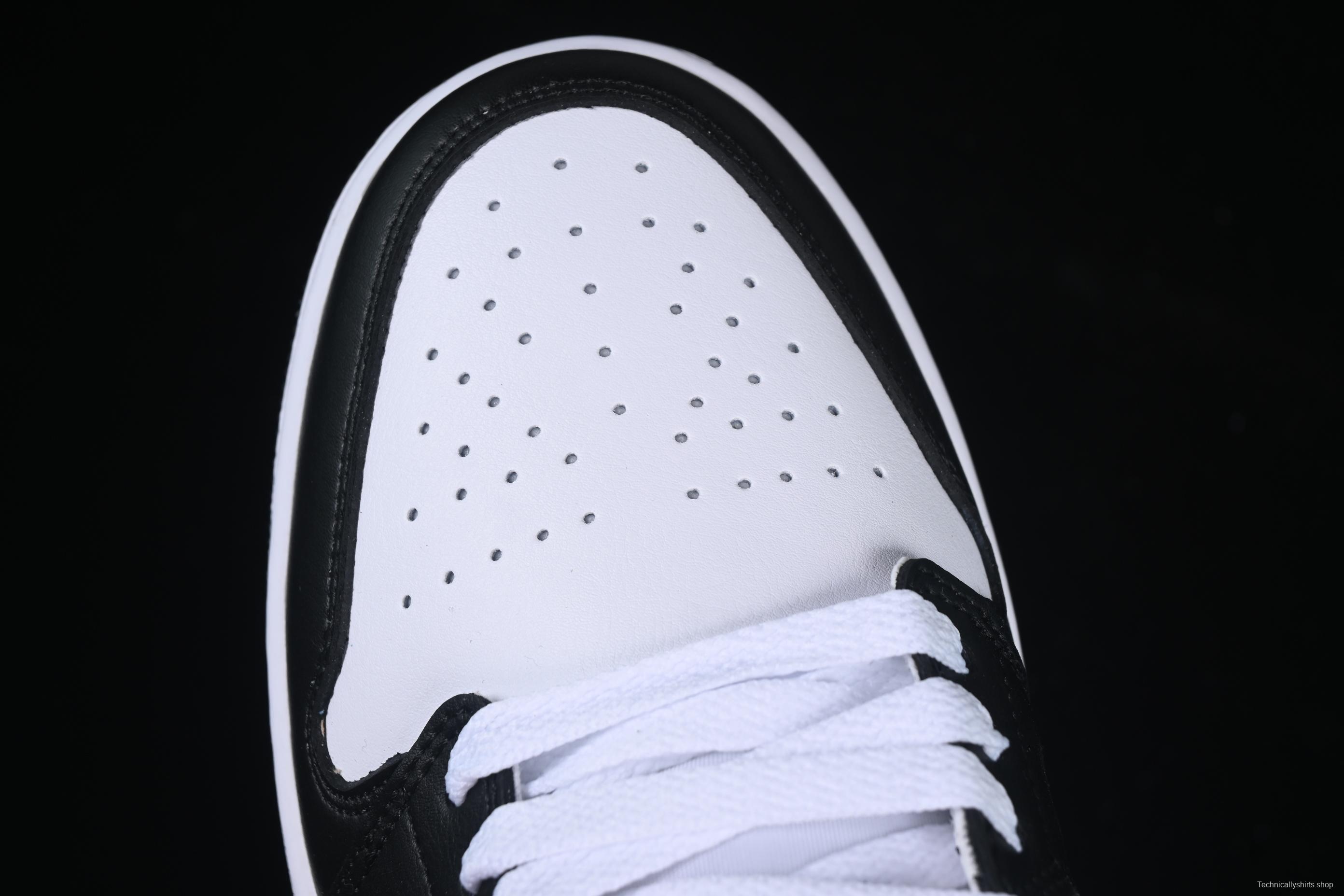 Nike Air Jordan 1 Low AJ1 Casual Sneakers in Black White Pink - 553558-165