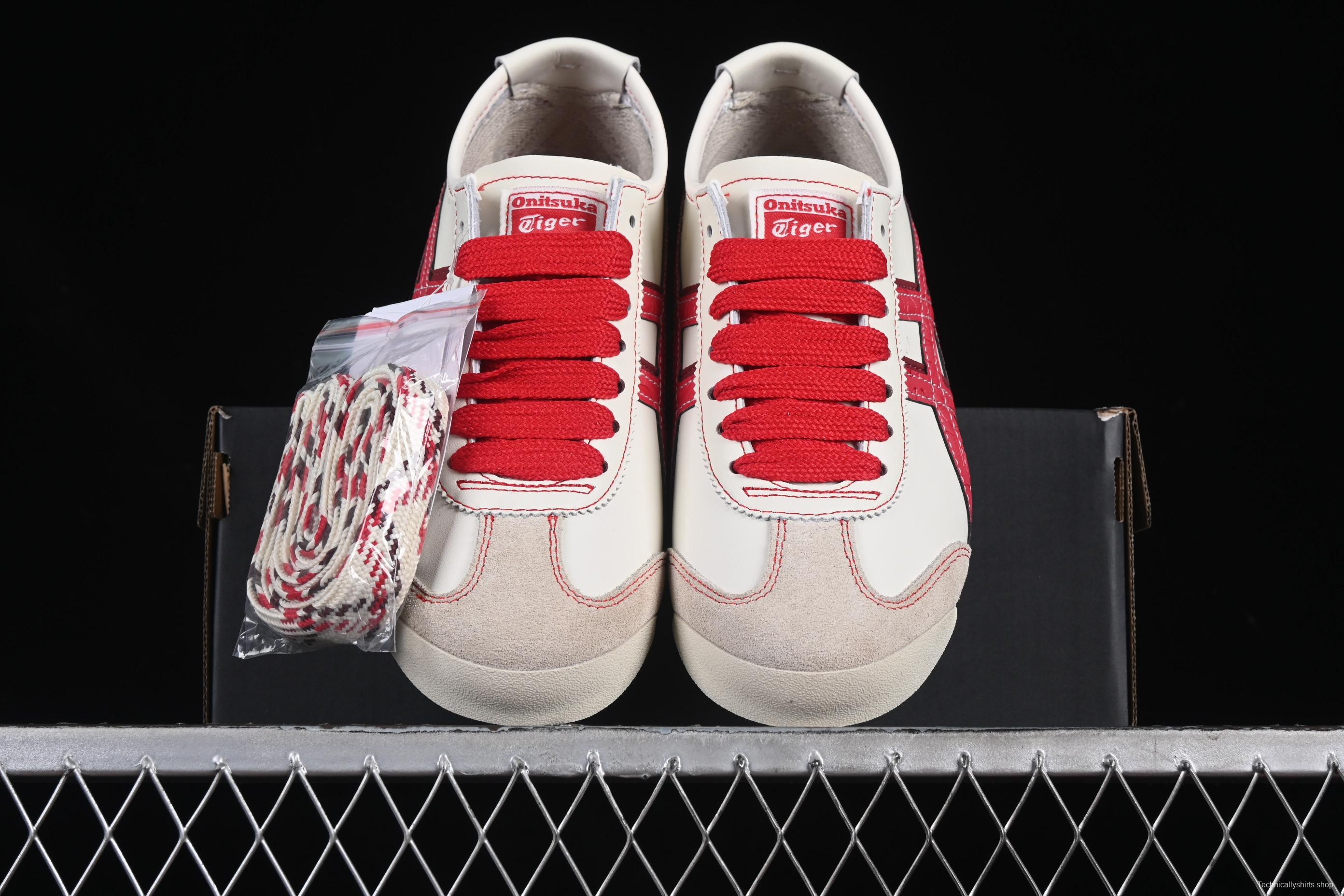 Onitsuka Tiger Mexico 66 Low-Top Leather Sneakers for Casual Running - 1183C391-100