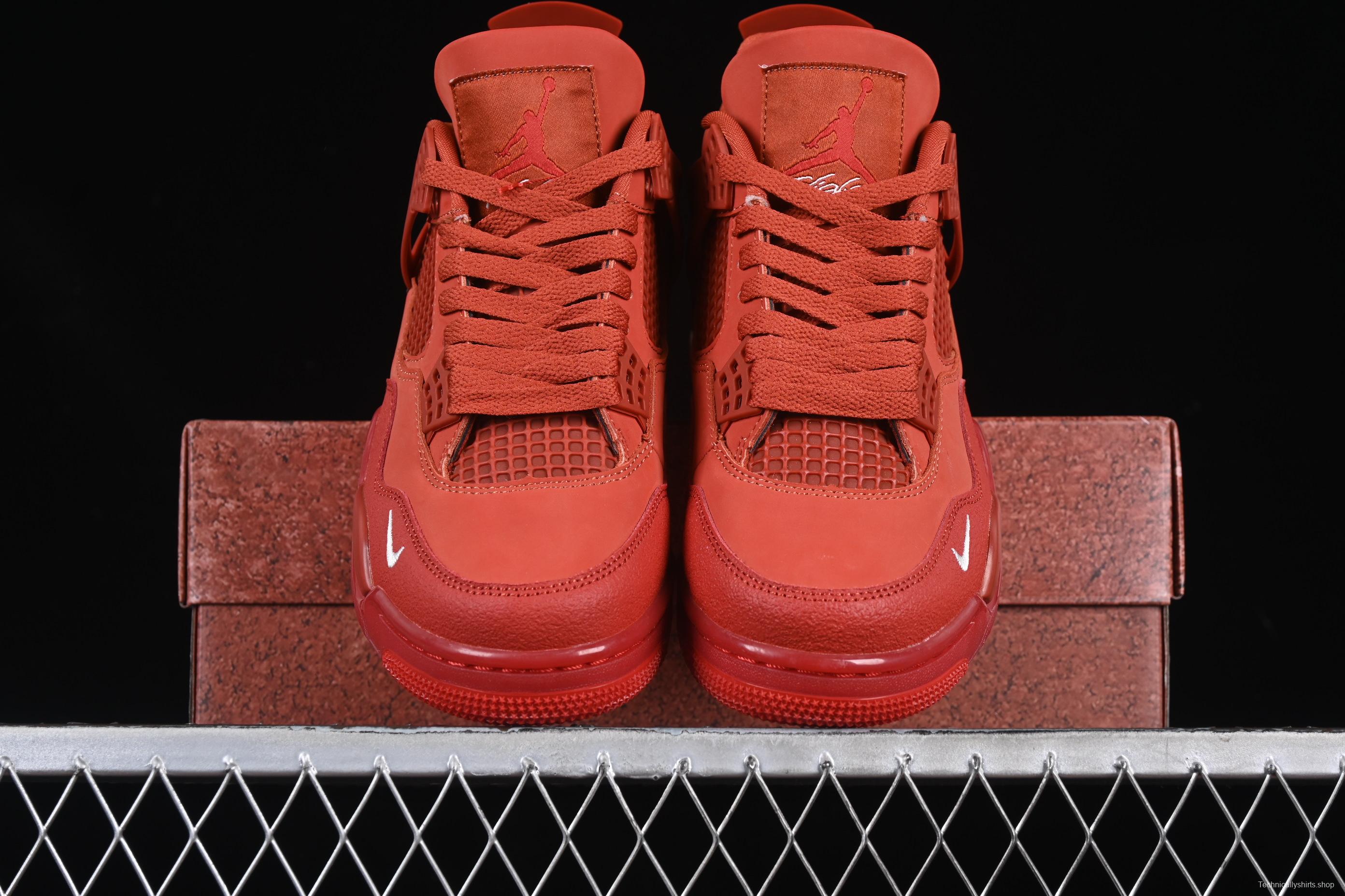 Nike Nigel Sylvester x Air Jordan 4 OG "Brick By Brick" Retro Basketball Shoes - HF4340-800