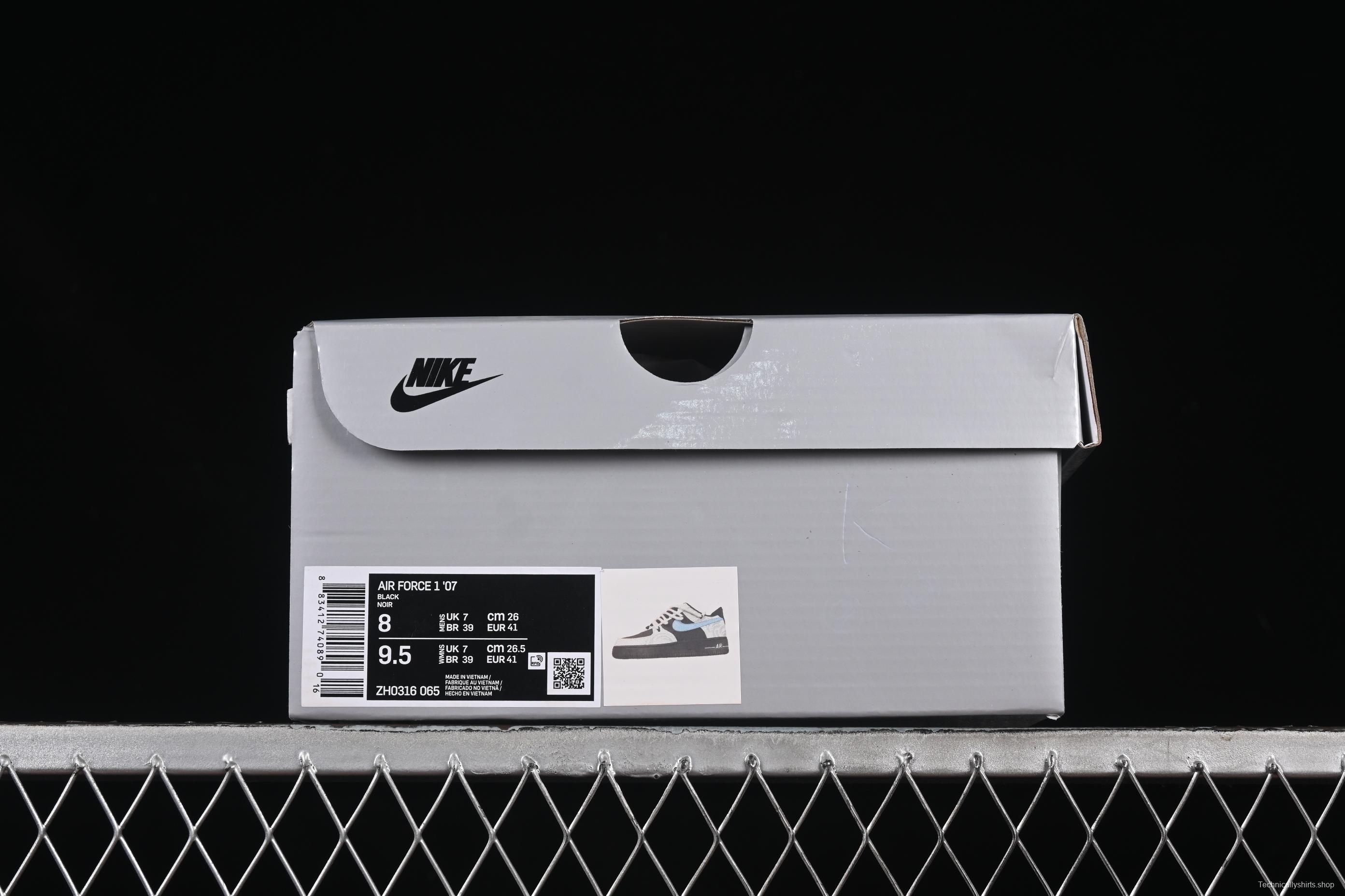 Nike Air Force 1 '07 Low Snake Print Casual Sneakers with Custom Leather - ZH0316-065