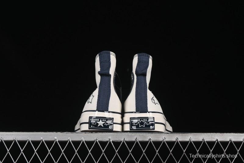 Converse Chuck Taylor All Star 1970s High Top Canvas Sneakers with Noritake Hand-Drawn Elements - A15787C