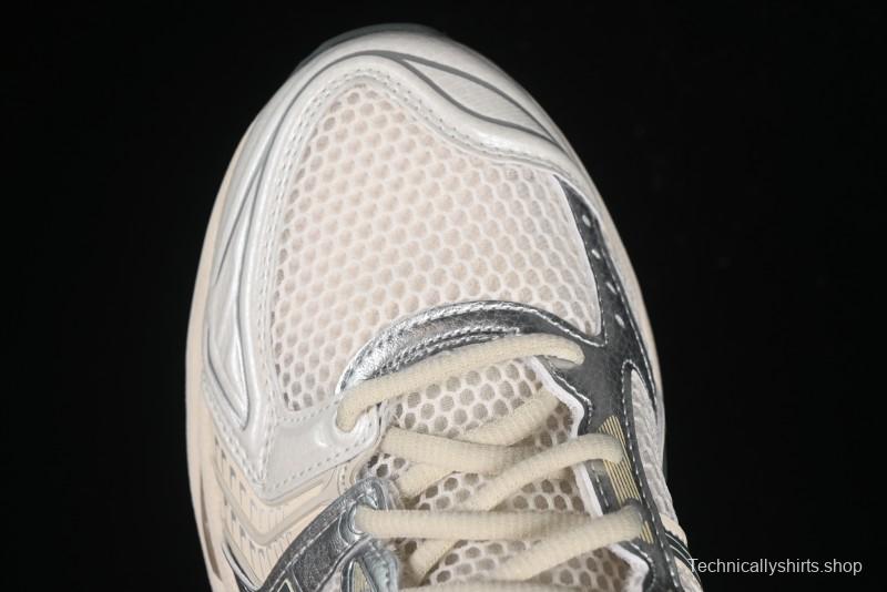 Asics Gel-Kayano 14 Running Shoes with Engineered Elastic Double-Layer Knit Upper and 3D Visible GEL Cushioning - 1201A019-200