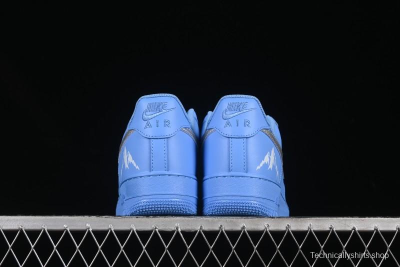 Nike Air Force 1'07 Low Casual Sneakers in Iceland Blue with Full-Length Air Cushion - ZH0316-070