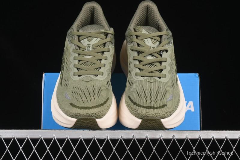 HOKA ONE ONE Bondi 9 Cushioned Running Shoes with Engineered Mesh Upper - 1162011 SSSC