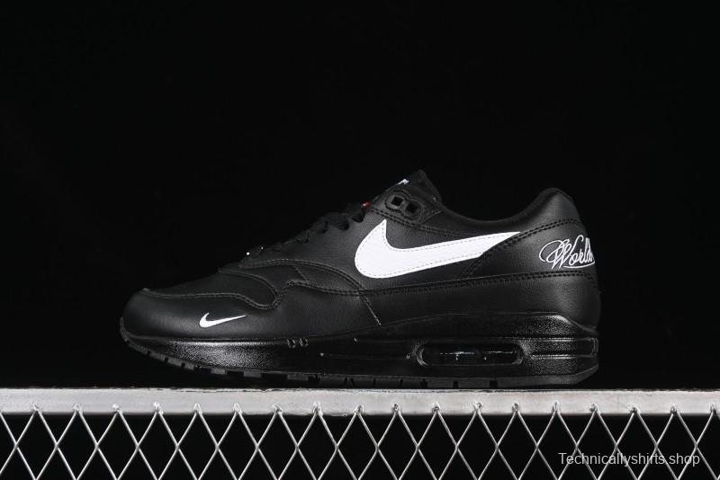Nike Air Max 1 Retro Running Shoes with Half-Sole Air Cushion - HF8813-001