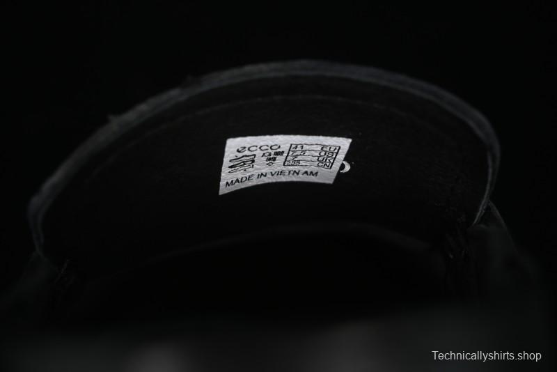 ECCO Soft Moc Summer Genuine Leather Breathable Slip-On Driving Shoes - 63516801001