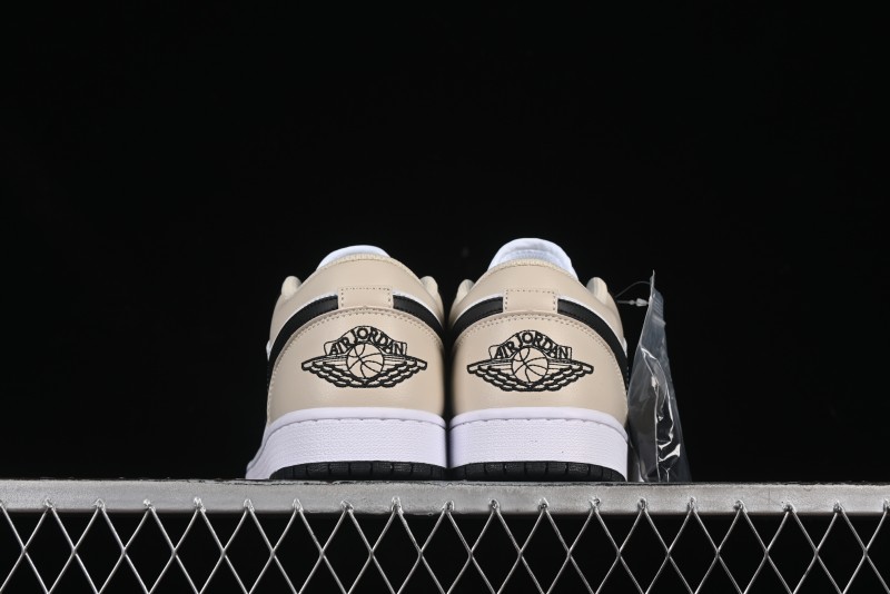 Nike Air Jordan 1 Low AJ1 Cream White Low-Top Casual Sneakers - 553558-153