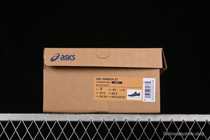 Asics Gel-Nimbus 27 Retro Breathable Casual Shoes with Cushioning for Men - 1011B956-500