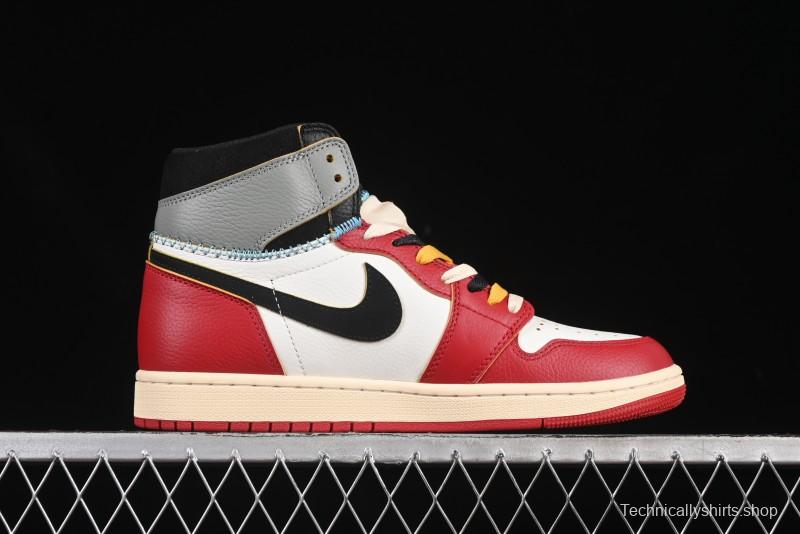 Nike Union x Air Jordan 1 Retro High Basketball Shoes Shadow Chicago - HV8563-600