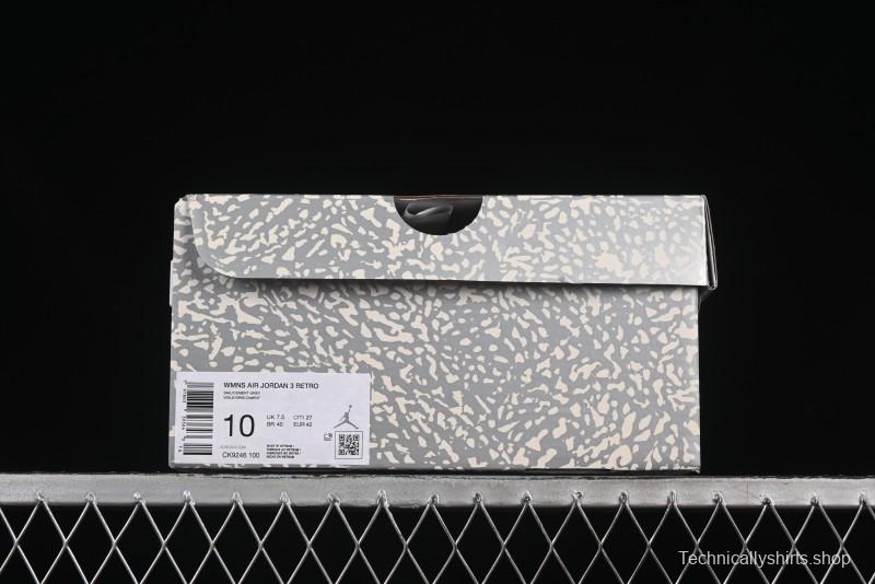 Nike Air Jordan 3 Retro OG Sail Metallic Silver - CK9246-100