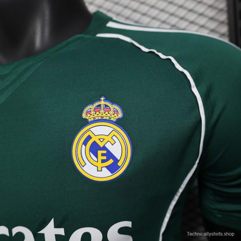 Player Version 25/26 Real Madrid Green with White Trim Jersey
