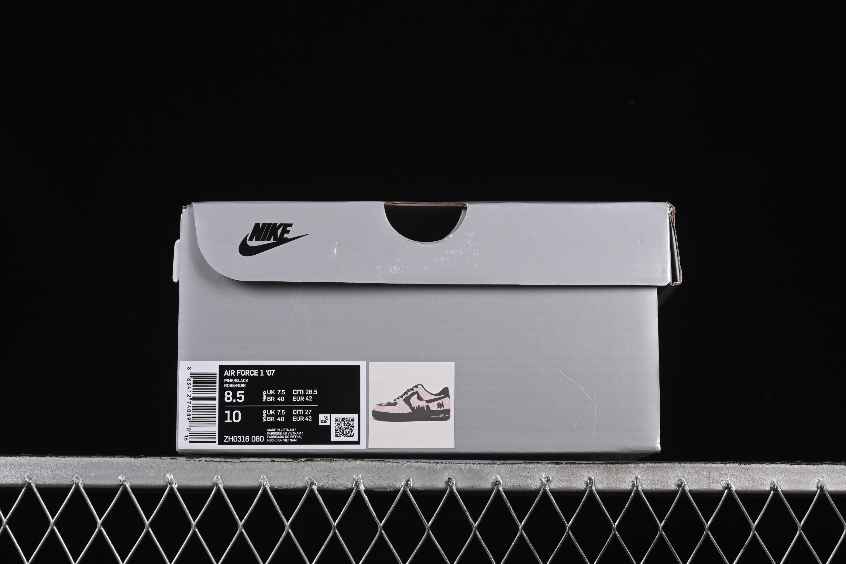 Nike Air Force 1'07 Low Casual Sneakers with Sweet Kitty Anime Theme - ZH0316-080