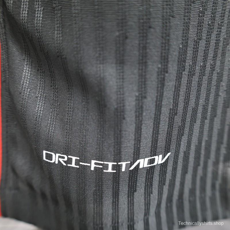 Player Version 24/25 Barcelona x Travis Scott Away Black Jersey With Red Sponsor