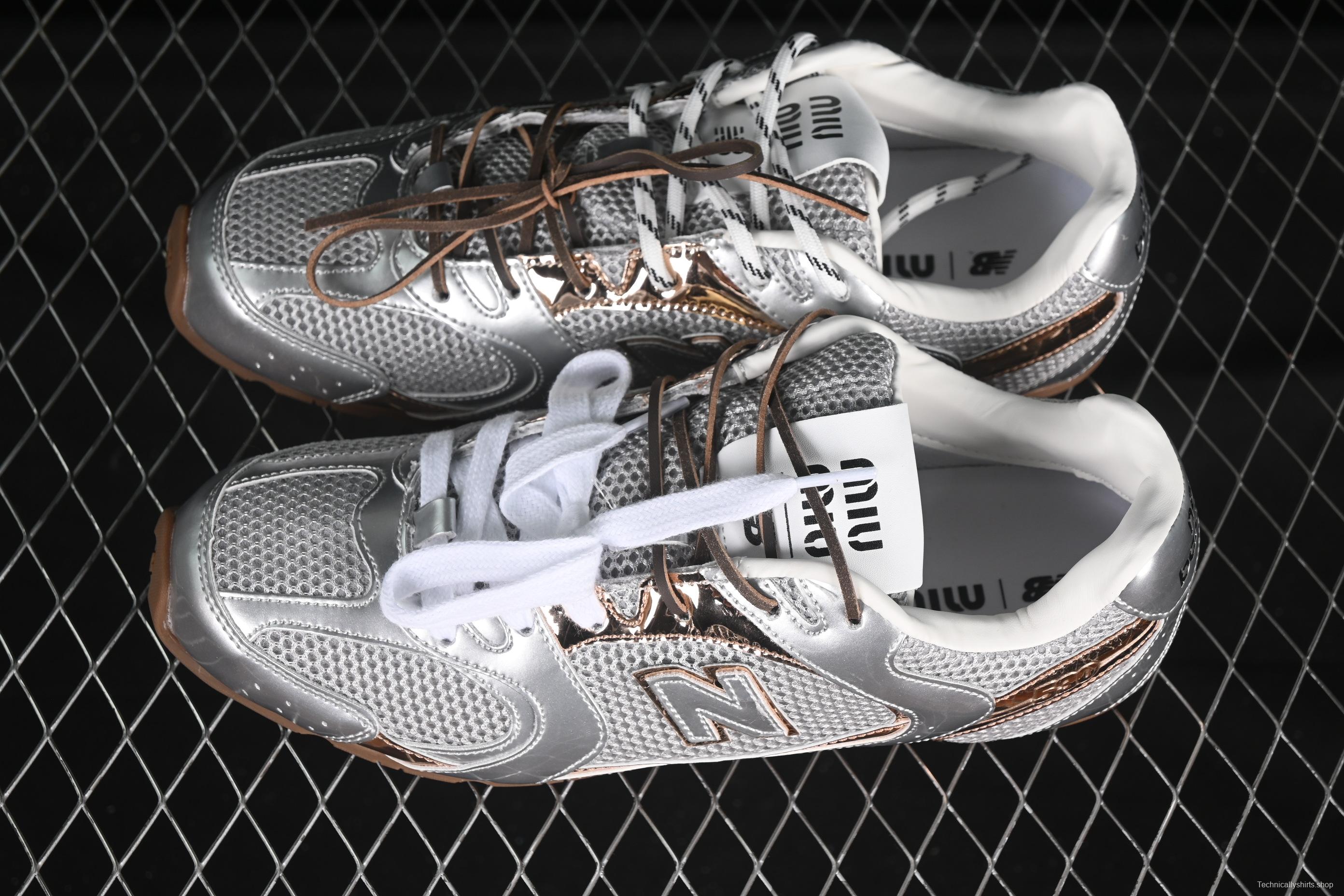 MiuMiu x New Balance 530 Low-Top Classic Retro Casual Running Shoes - AJD4