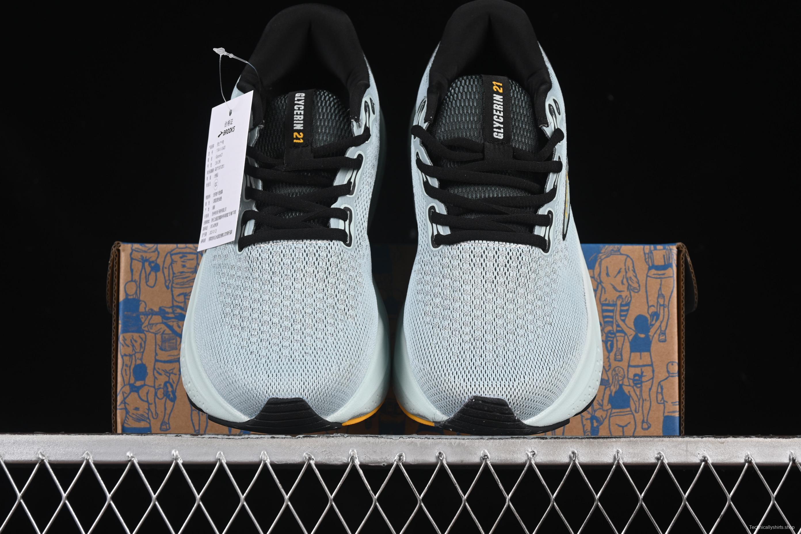 Brooks Glycerin 21 Cushioned Marathon Nitrogen Running Shoes - 1104191D420