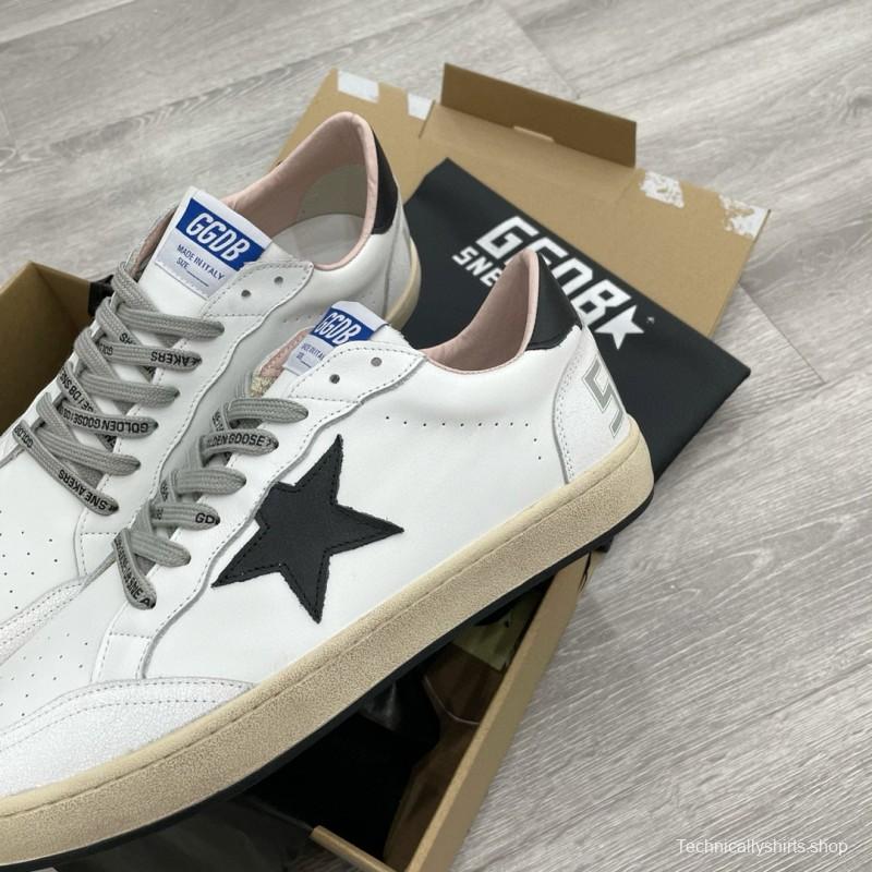 2024 Unisex GGDB White Black Leather Sneakers MJ00260