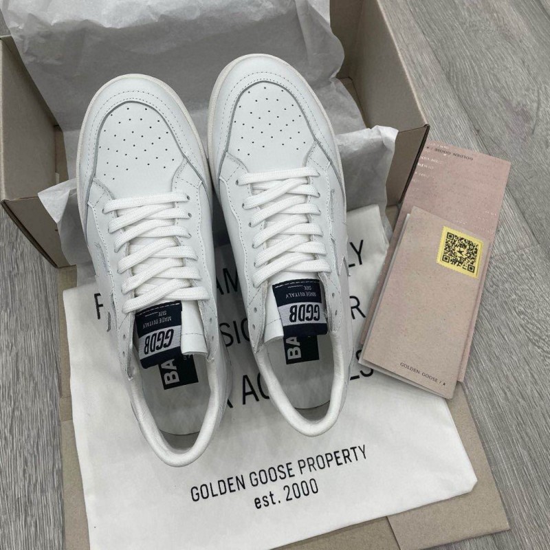 2024 Unisex GGDB White Leather Sneakers MJ00260