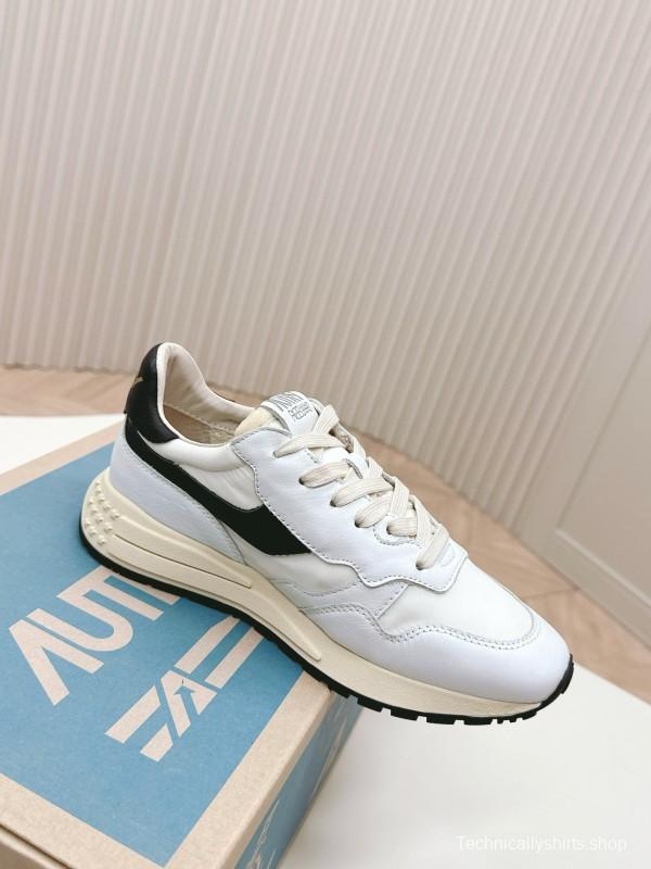 2024 Unisex Autry White Black Leather Mesh Sneakers MJ00330