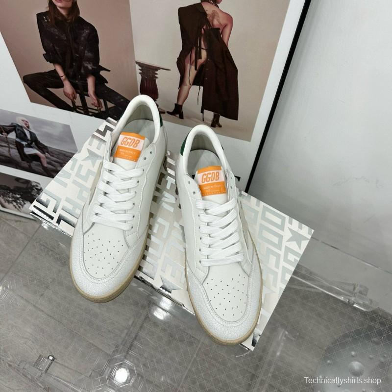 2024 Unisex GGDB White Grey Green Leather Sneakers MJ00260