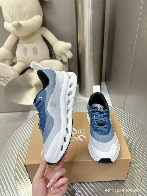 2025 Unisex Loewe Blue Grey White Leather Mesh Sneakers