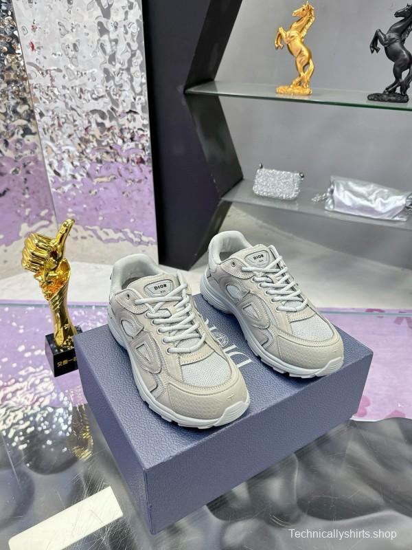2024 Unisex Dior Stone Island B30 Beige White Mesh Sneakers MJ00330