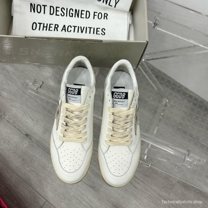 2024 Unisex GGDB White Grey Leather Sneakers MJ00260